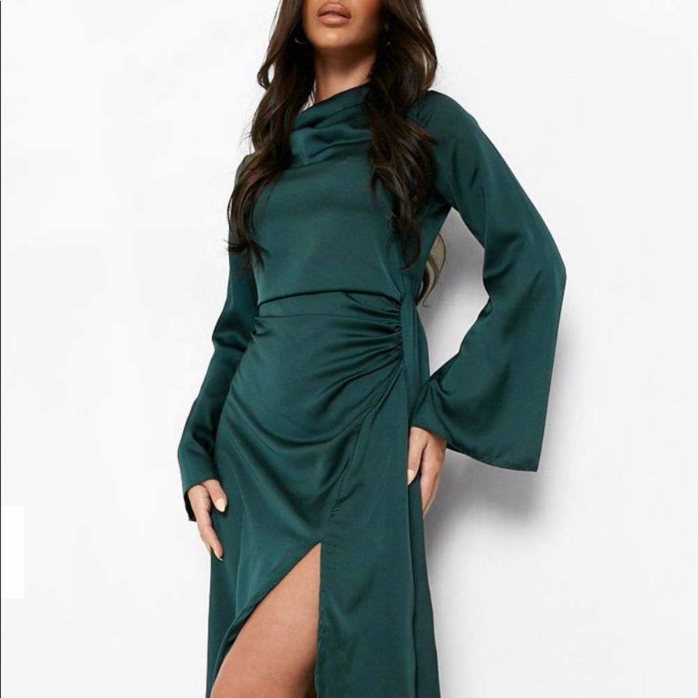 Satin Midi Dress